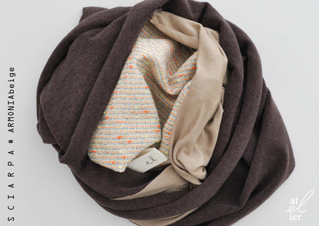 at-EL-ier collezione sciarpe e foulards #